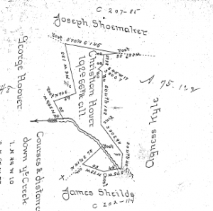 1802 Survey for Christian Hoover's property