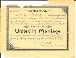 Elmer and Lillian Greulich marriage record