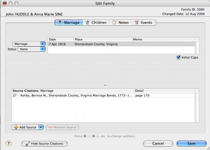 Using the Source Citation Detail field Using the Source Citation Detail field