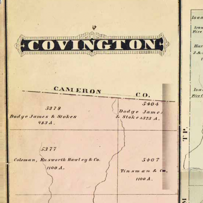 Caldwell's 1878 Covington township map