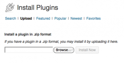 Install plugin in zip format