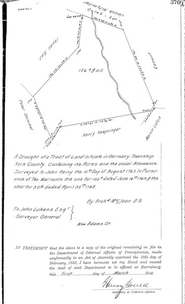 John Küny land survey