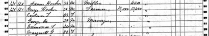 George Hocker 1860 census