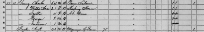 1870 Amos Howell Hocker census