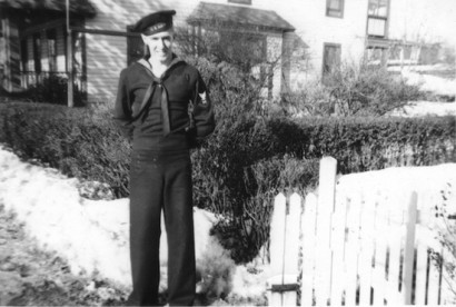 William Hocker Jr. in his Navy uniform