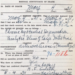 Medical Certificate of Death