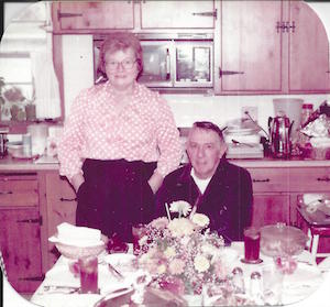 Bill and Ruth Hocker in the kitchen at home
