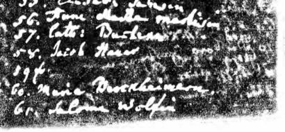 Jacob Hacker & frau in 1806 communion list