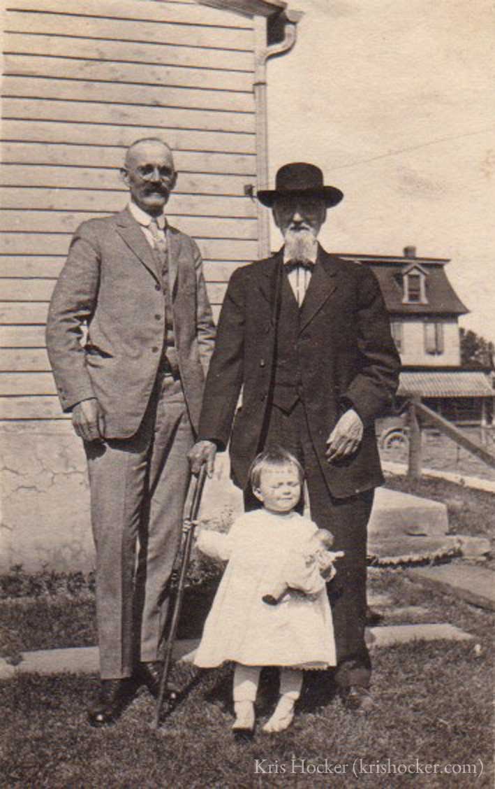 Eugene Waage, Charles Waage and Helen Wieder