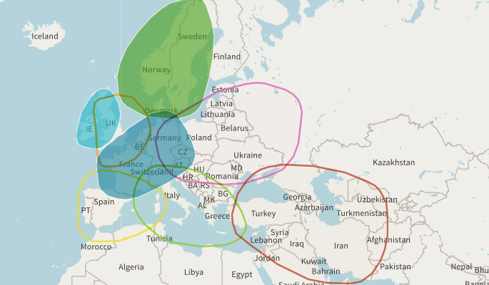 Ancestry's Ethnicity Map