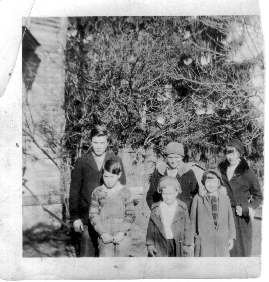 Boots, Don, Clyde, Bob, Kate, and Peg Hoover