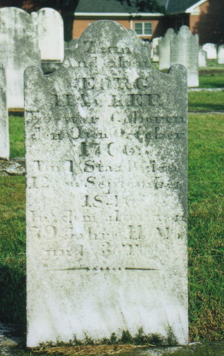 George Hacker gravestone