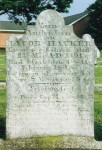 Jacob Hacker gravestone