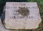 Victor Hacker gravestone