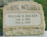 William H. Hacker gravestone