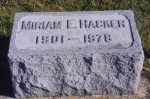 Tombstone of Miriam E. Hacker (1901-1978)