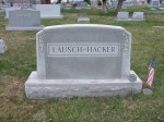 Gravestone of Charles and Florence Lausch and Frank and Marie Hacker