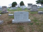 Gravestone of Harold R. and Marian A. Hacker and James W. and Arlene H. Tate