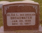 Alda (Greulich) Broadwater (1898-1967)