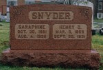 Henry Snyder (1859-1931) & Saraphine (Witmer) Snyder (1861-1938)