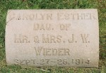 Carolyn Esther Wieder (1914-1914)