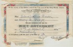E.J. Wieder and Mae Waage Marriage Record