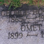 George and Omet Hoover gravestone