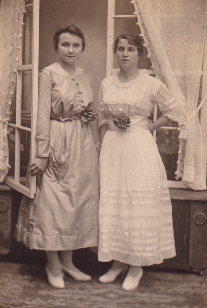 Unidentified young women