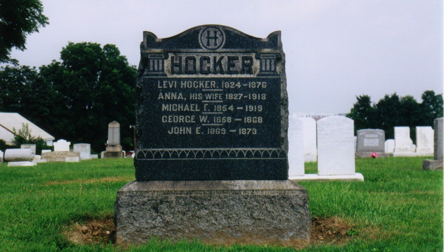 Levi & Anna (Frantz) Hocker gravestone