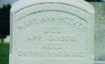 Mary Ann Hocker (d.1903) gravestone