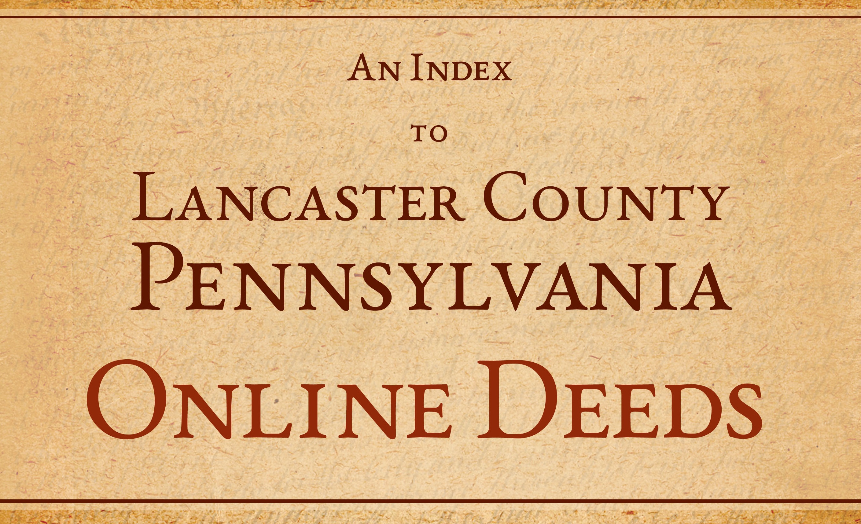 Lancaster PA Online Deeds Books A-D