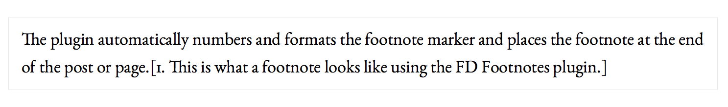 FD Footnotes example