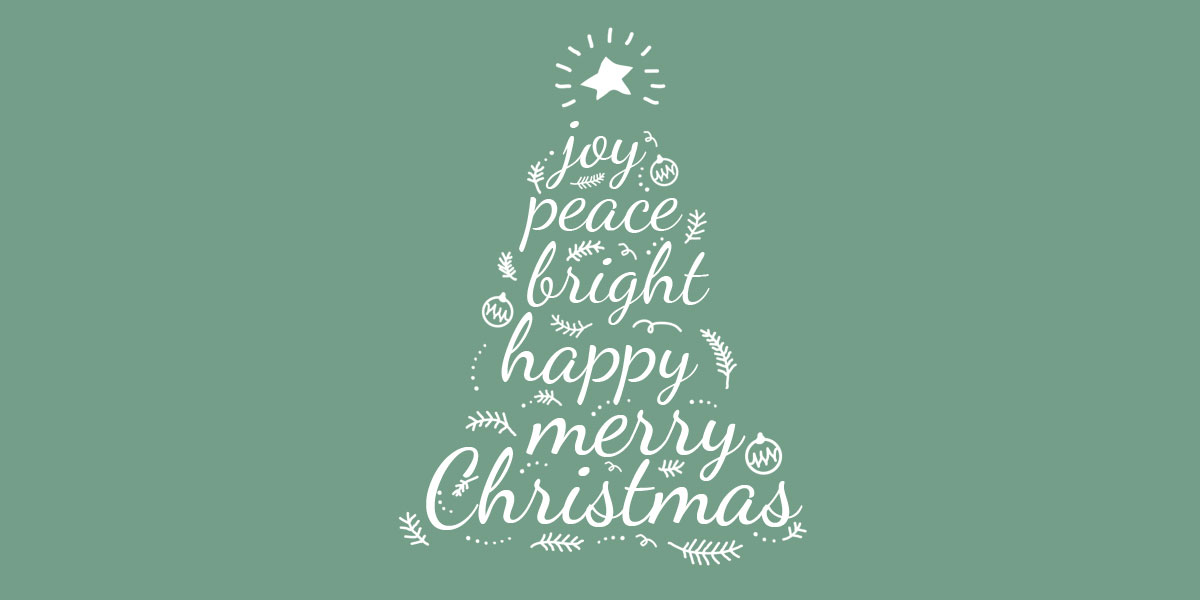 Joy Peace Bright Happy Merry Christmas