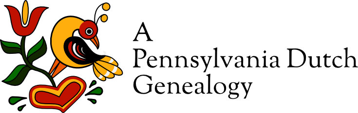 A Pennsylvania Dutch Genealogy by Kris Hocker folk distelfink logo